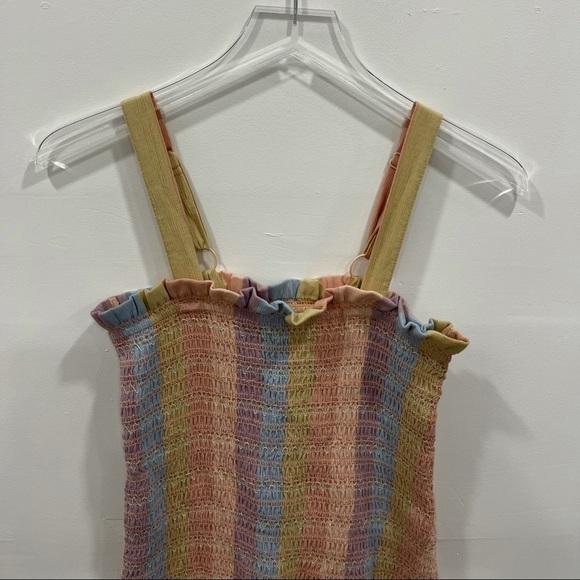 American Eagle Smocked Bodycon Mini Dress XS - Picture 4 of 7